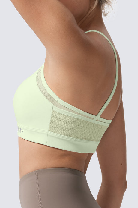 Anywhere™ Double Strap Sheer Mesh Yoga Bra| Women's Light Support Sports Bra