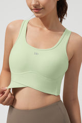 Anywhere™ Full-Coverage Fixed Pads Longline Yoga Bra | Women's Sports Tank