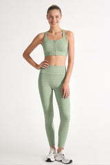 Power™ Jacquard Pattern No Front Seam High-Rise Running Leggings 25inches | Women's High Support Leggings