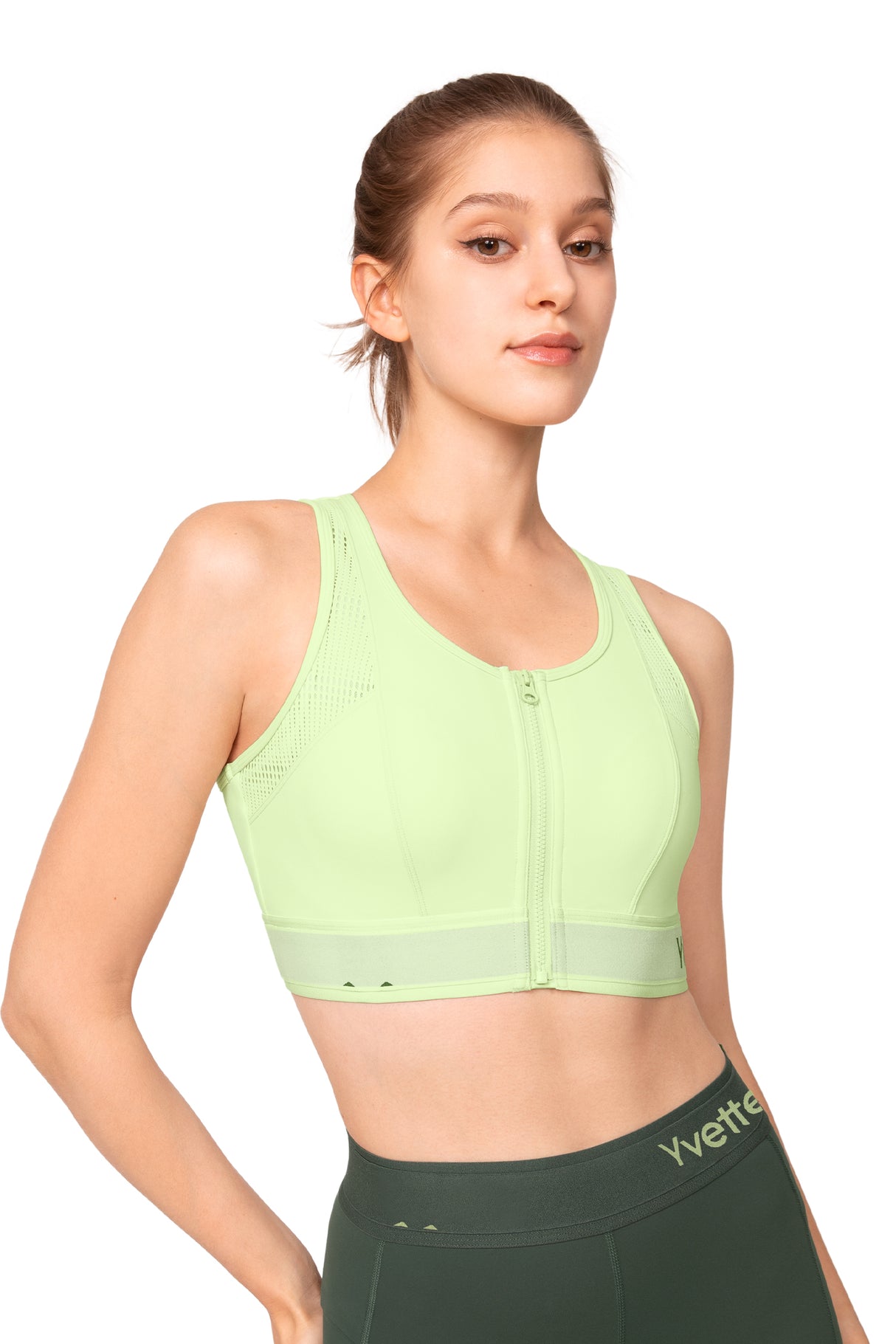 Echo™ Breathable Zip-Front Sustainable High-Support Bra | High-Impact Support Best For Running, HIIT & Training