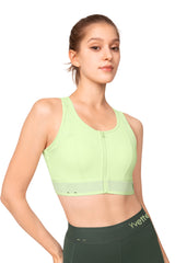 Echo™ Breathable Zip-Front Sustainable High-Support Bra | High-Impact Support Best For Running, HIIT & Training