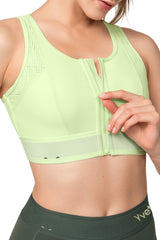Echo™ Breathable Zip-Front Sustainable High-Support Bra | High-Impact Support Best For Running, HIIT & Training