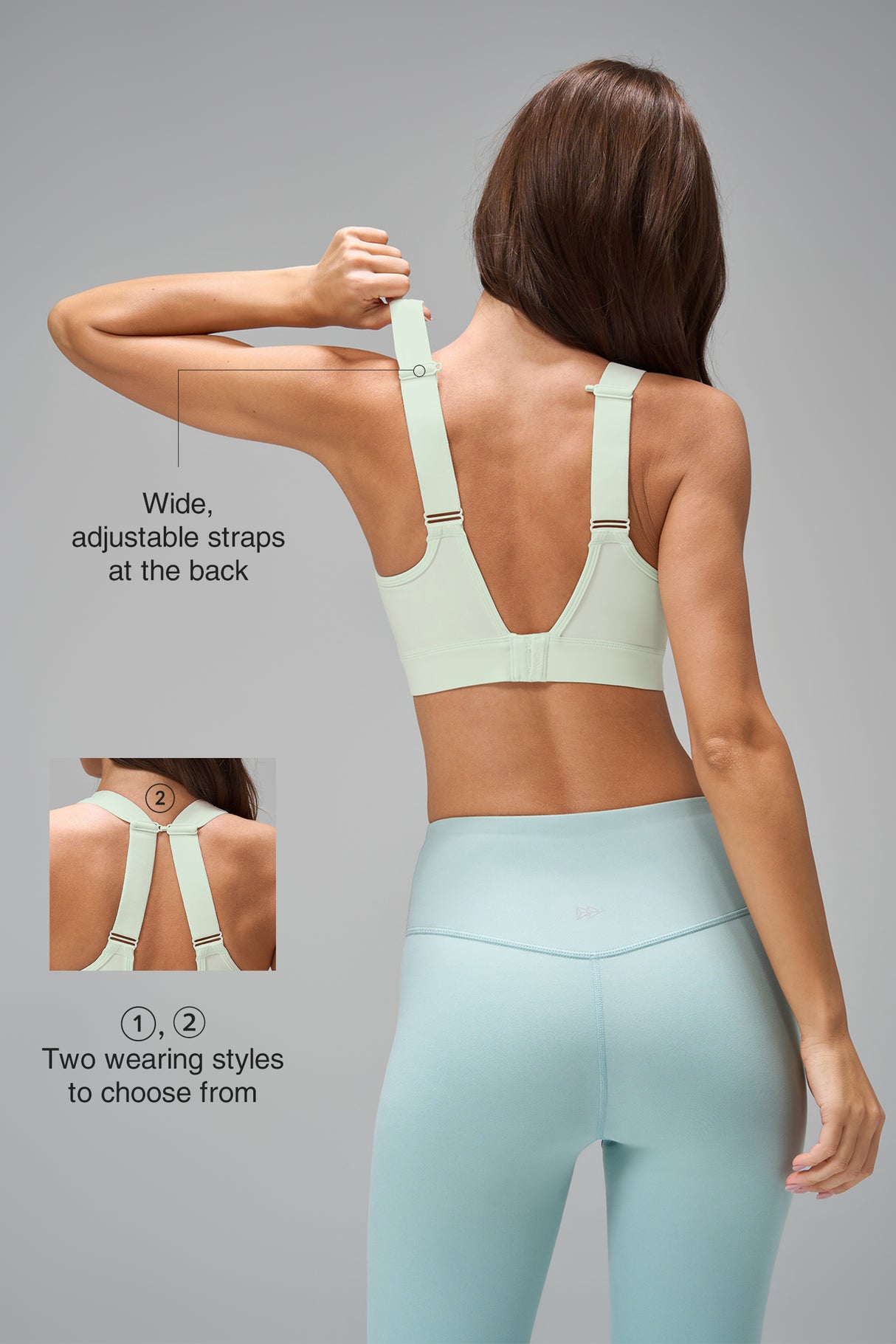 Power™ Adjustable Breathable Comfortable Running Bra | Women's High Support Sports Bra