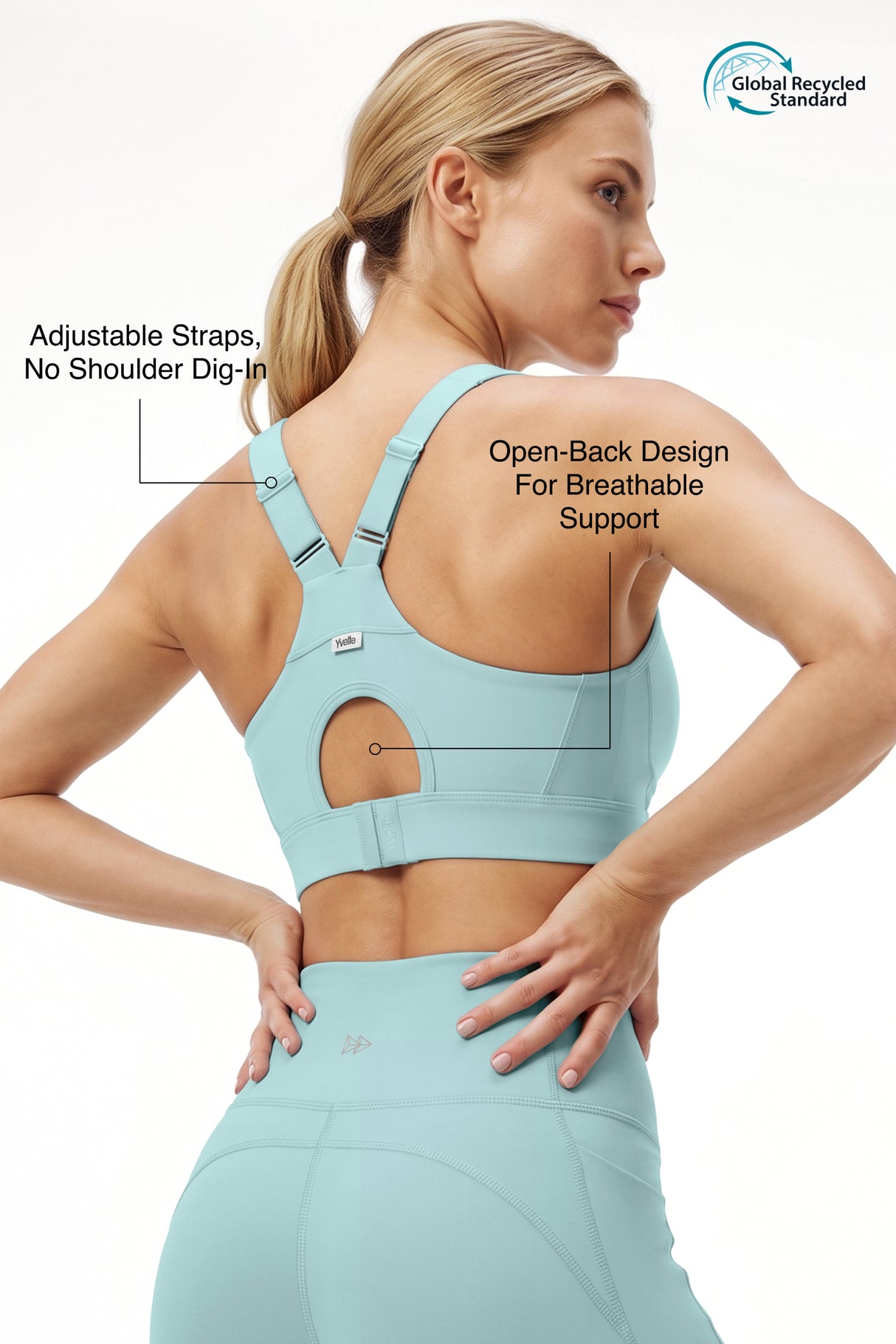 Power™ Adjustable Crisscross Straps With Mesh Sports Bra | High Support  for Running, HIIT & Training