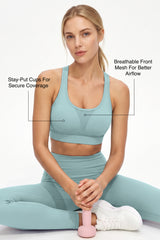 Power™ Adjustable Crisscross Straps With Mesh Sports Bra | High Support  for Running, HIIT & Training