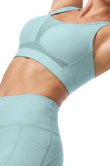 Power™ Adjustable Crisscross Straps With Mesh Sports Bra | High Support  for Running, HIIT & Training