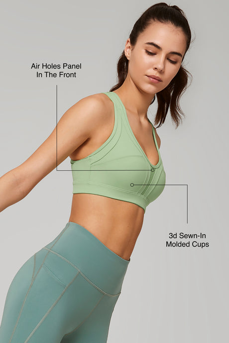 Reggiseno da corsa imbottito Power Cross Back | Reggiseno sportivo ad alto sostegno da donna