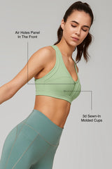 Power™ Cross Back Padded Running Bra | Women's High Support Sports Bra