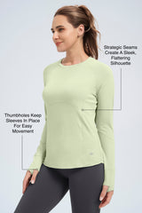 Anywhere™ Performance Jacquard Mesh Long Sleeve T-shirt | Women's Long Sleeve T-shirt