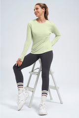 Anywhere™ Performance Jacquard Mesh Long Sleeve T-shirt | Women's Long Sleeve T-shirt