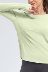 Anywhere™ Performance Jacquard Mesh Long Sleeve T-shirt | Women's Long Sleeve T-shirt