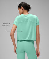 Anywhere Lightweight Soft Relaxed-Fit Cropped Training Tee | Women's Sports T-shirt