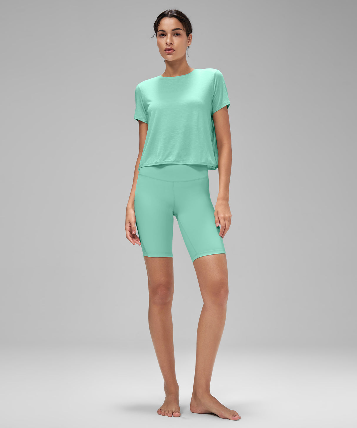 Anywhere Lightweight Soft Relaxed-Fit Cropped Training Tee | Women's Sports T-shirt