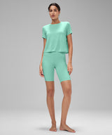 Anywhere Lightweight Soft Relaxed-Fit Cropped Training Tee | Women's Sports T-shirt