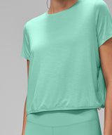Anywhere Lightweight Soft Relaxed-Fit Cropped Training Tee | Women's Sports T-shirt