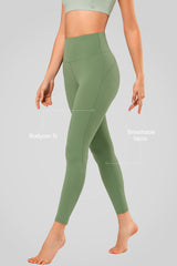 Leggings de yoga Shift suaves y absorbentes de humedad de 62,5 a 67,5 cm | Leggings de soporte ligero para mujer