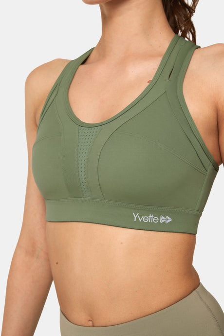 Reggiseno da corsa imbottito Power Cross Back | Reggiseno sportivo ad alto sostegno da donna