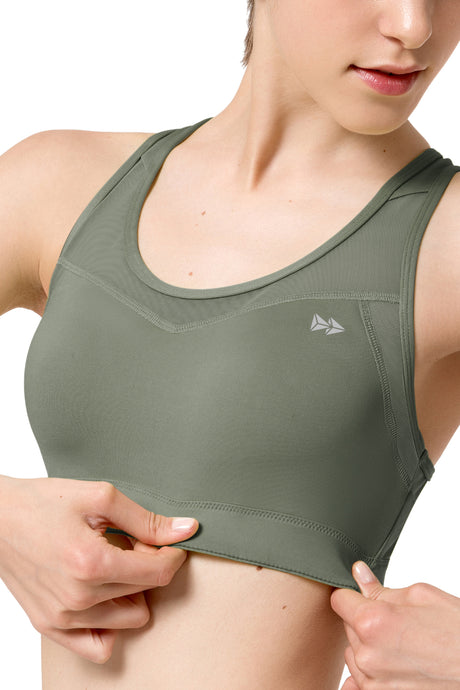 Shift™ Racerback Breathable Full-Coverage Running Bra | Women's High Support Sports Bra