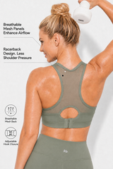 Shift™ Racerback Breathable Full-Coverage Running Bra | Women's High Support Sports Bra