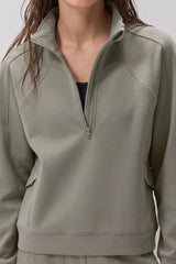Anywhere™ Half-Zip Mock Neck Pockets Sweatshirt | Women's Sports Sweatshirt