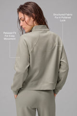 Anywhere™ Half-Zip Mock Neck Pockets Sweatshirt | Women's Sports Sweatshirt