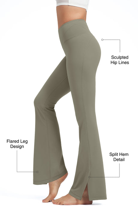 Anywhere™ High Waist Split Hem Flare Pants | Women's Light Support Pants