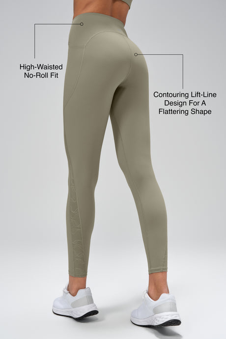 Power™ High Rise Breathable Running Leggings With Pockets 25 Inches | Women's High Support Leggings