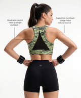 Power Zip-Front Secure High-Support Breathable Training Bra | High-Impact Support Best For Running, HIIT & Training