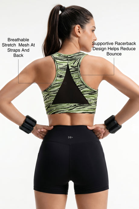 Power™ Zip-Front Secure High-Support Breathable Training Bra | High-Impact Support Best For Running, HIIT & Training