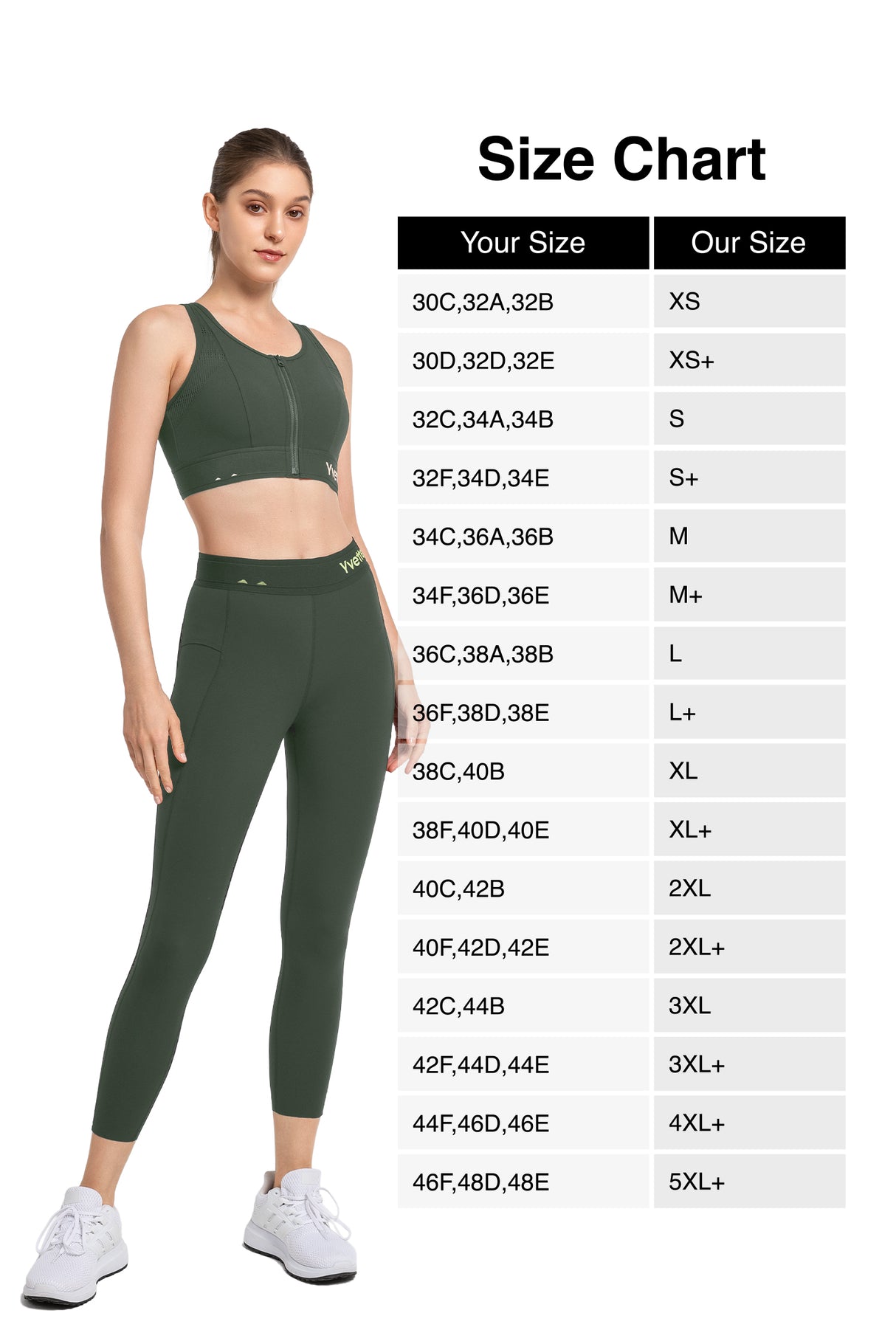 Echo™ Breathable Zip-Front Sustainable High-Support Bra | High-Impact Support Best For Running, HIIT & Training