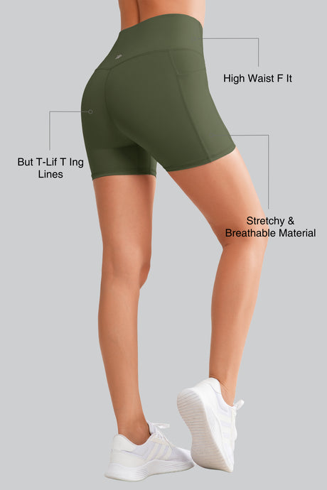 Shift™ High-Waist Tight Running Shorts  3" 4" 6" 8"| Women's High Support Sports Shorts