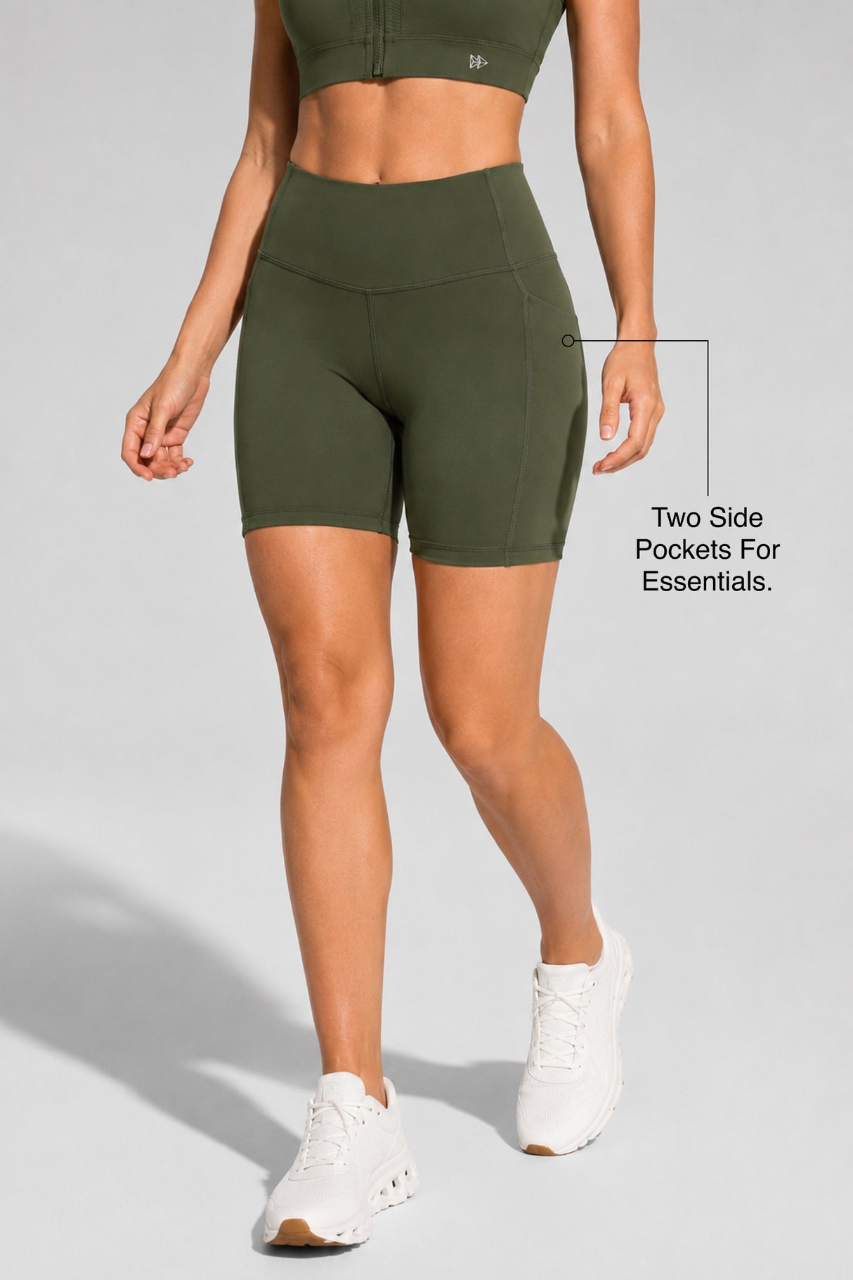 Shift löparshorts med hög midja, tighta, 7,5 cm, 10 cm, 15 cm, 20 cm | Damsportshorts med högt stöd