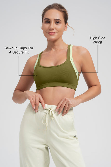 Anywhere™ Cross Dual-Strap Padded Yoga Bra| Women's Light Support Sports Bra