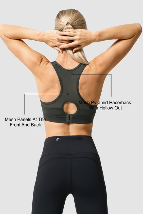 Shift™ Racerback Breathable Full-Coverage Running Bra | Women's High Support Sports Bra