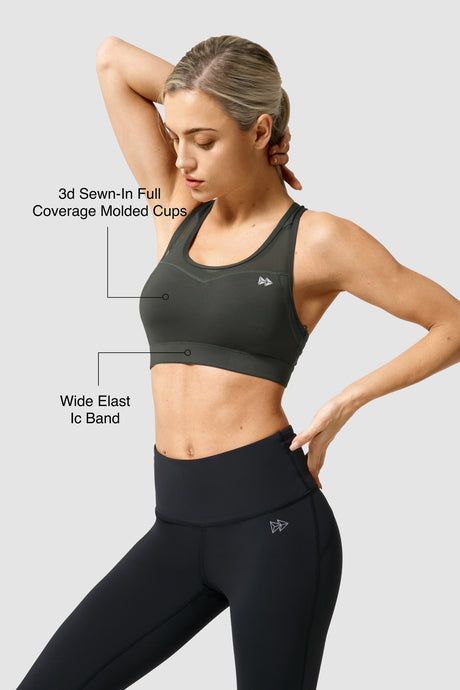 Shift™ Racerback Breathable Full-Coverage Running Bra | Women's High Support Sports Bra