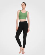 Echo Padded Round neck Yoga Bra | Women's Light Support Sports Bra