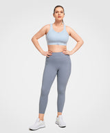Echo Jacquard Mesh Dragkedja Fram Vadderad Löpar-BH | Sport-BH med Högt Stöd för Damer