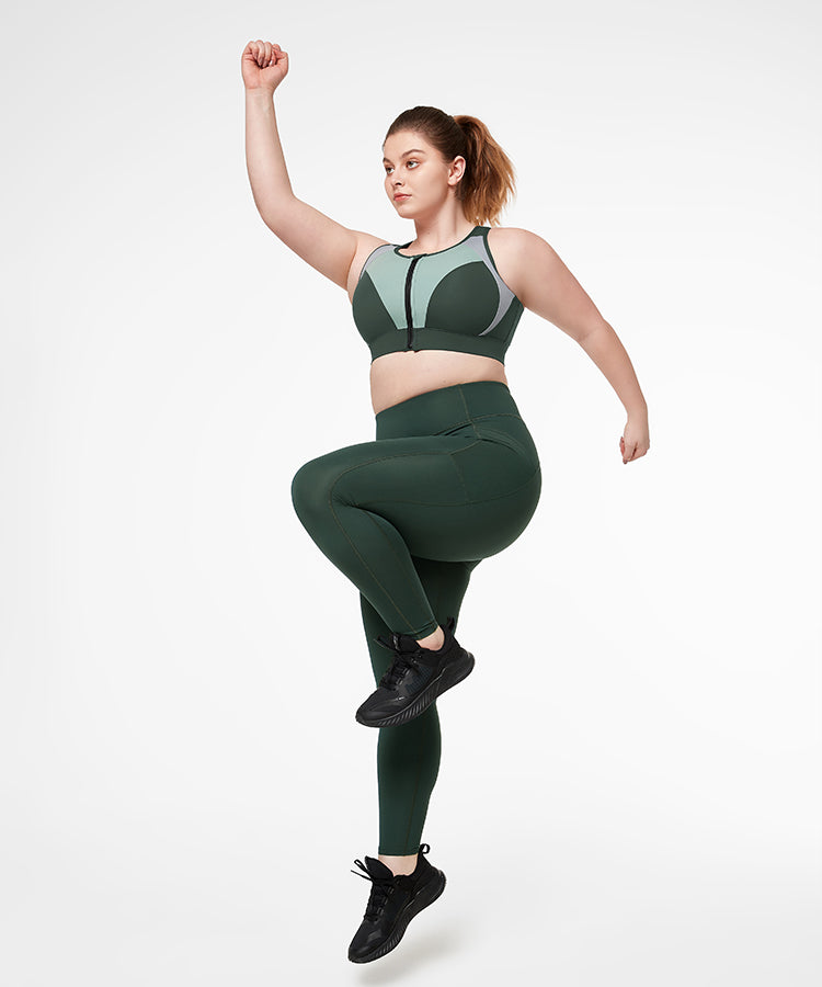 Leggings da corsa elasticizzati con tasche in rete e vita alta Power | Leggings da donna con supporto elevato