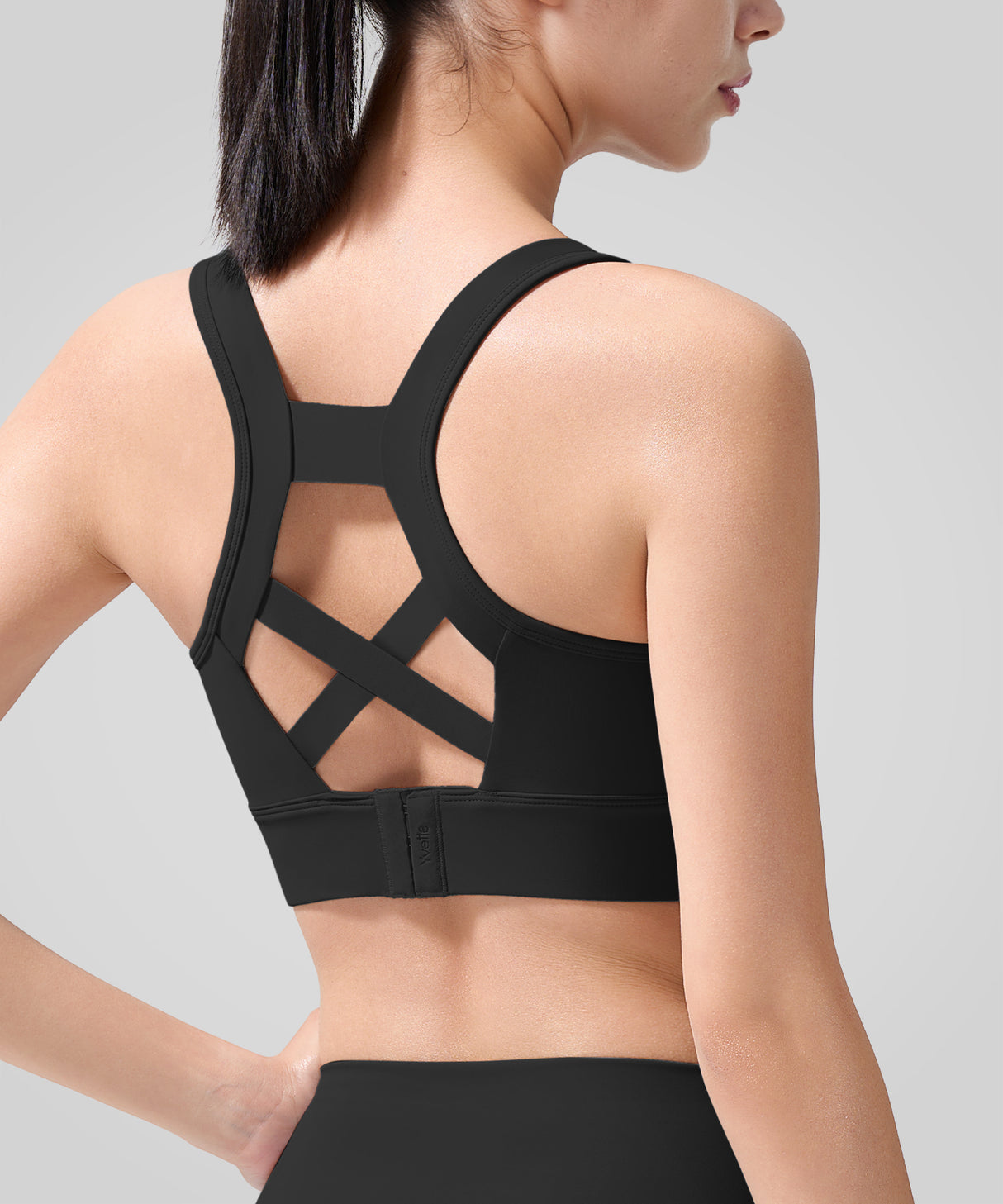 Echo Natural Shine Sporty Löpar-BH med Öppen Rygg | Sport-BH med Högt Stöd för Damer