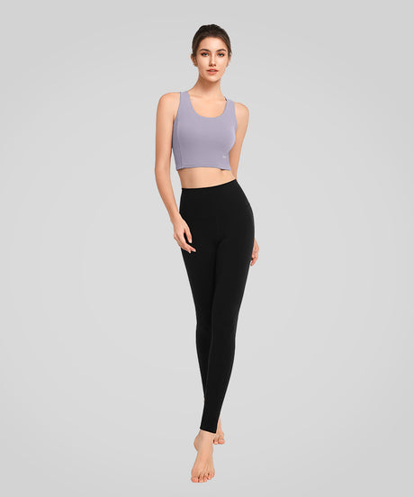 Anywhere Ribbed Contrast Hollow Out Yoga Bra| Women's Light Support Sports Bra