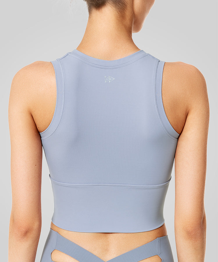 Sujetador deportivo con relleno y cuello alto Anywhere | Sujetador deportivo de sujeción ligera para mujer