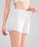 Shift™ Quick Dry Inner Mesh Workout Shorts with Pocket 3.5''| Women's Running Shorts