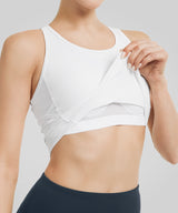 Nahtloser Yoga-BH mit Schnürung | Leicht stützender Sport-BH für Damen