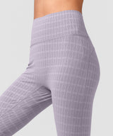 Power Jacquard Pattern No Front Seam High-Rise Running Leggings 25inches | Women's High Support Leggings