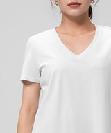 Anywhere V-Neck Lightweight Short Sleeve Tee| Women's Short Sleeve T-shirt