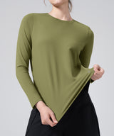 Anywhere Solid Color Long Sleeve Shirt | Women's Long Sleeve T-shirt