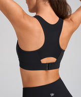 Enfold Sport-BH mit Rundhalsausschnitt und Mesh-Front | Sport-BH mit starkem Halt für Damen