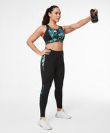 Echo Abstract Print Stretchy Running Leggings | Women's High Support Leggings