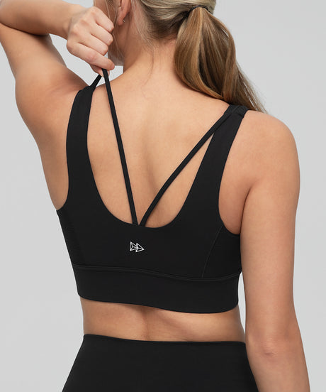 Anywhere Side Mesh Double Strap Yoga Bra| Women's Light Support Sports Bra