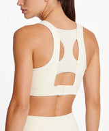 Power Racerback Mesh Full Coverage Running Bra | Women's High Support Sports Bra